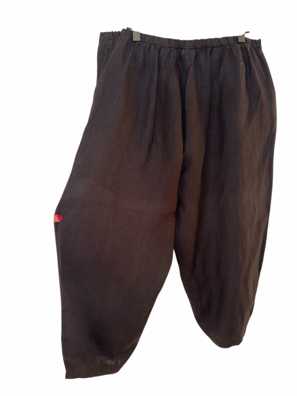 Women’s—Bryn Walker Black 100% Linen Cropped Sailor Pants. Size XX-Large. - Picture 6 of 11